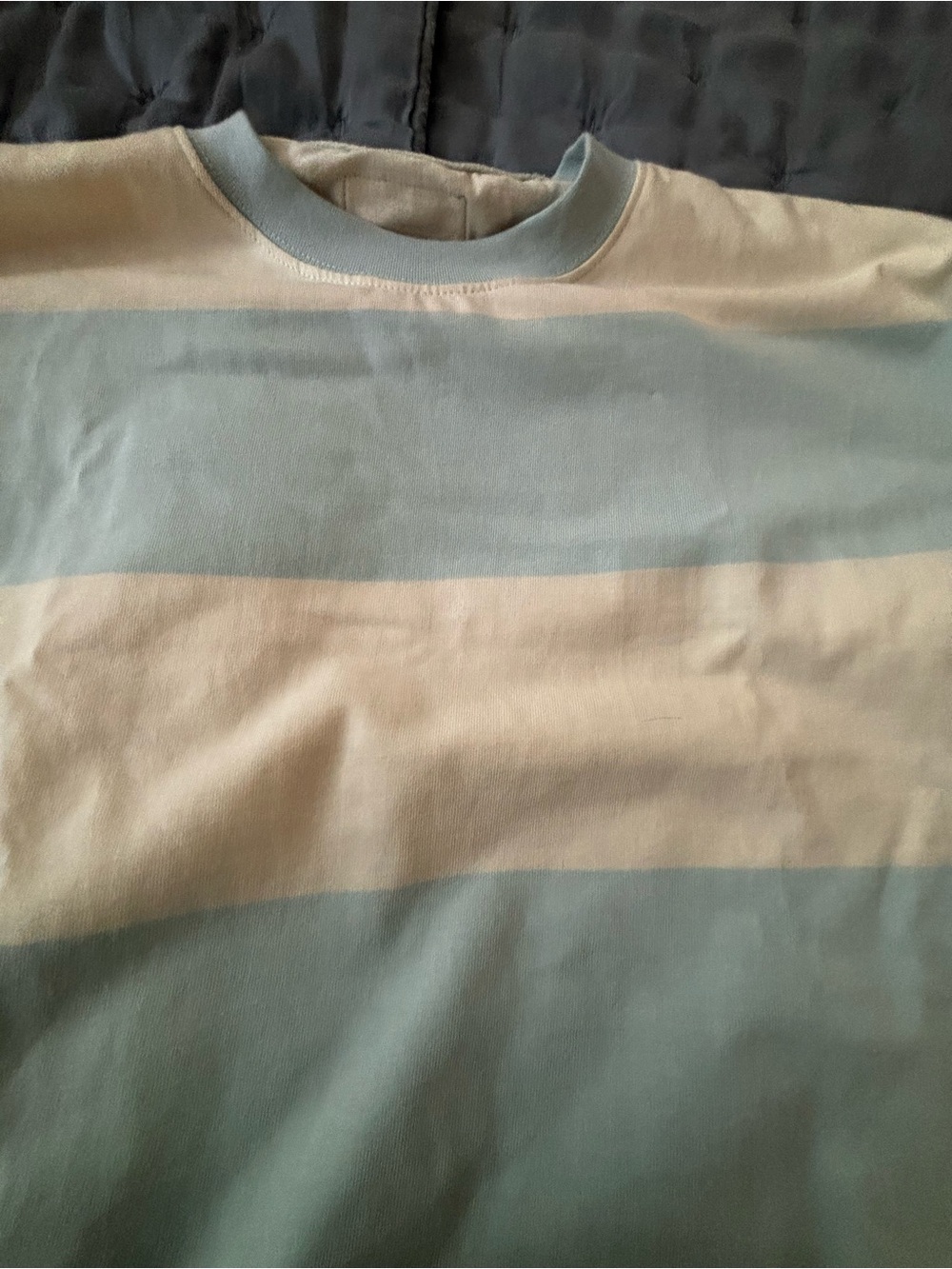 Daily Drills Women's Mint Green and White Striped Lounge Set - Picture 5 of 9